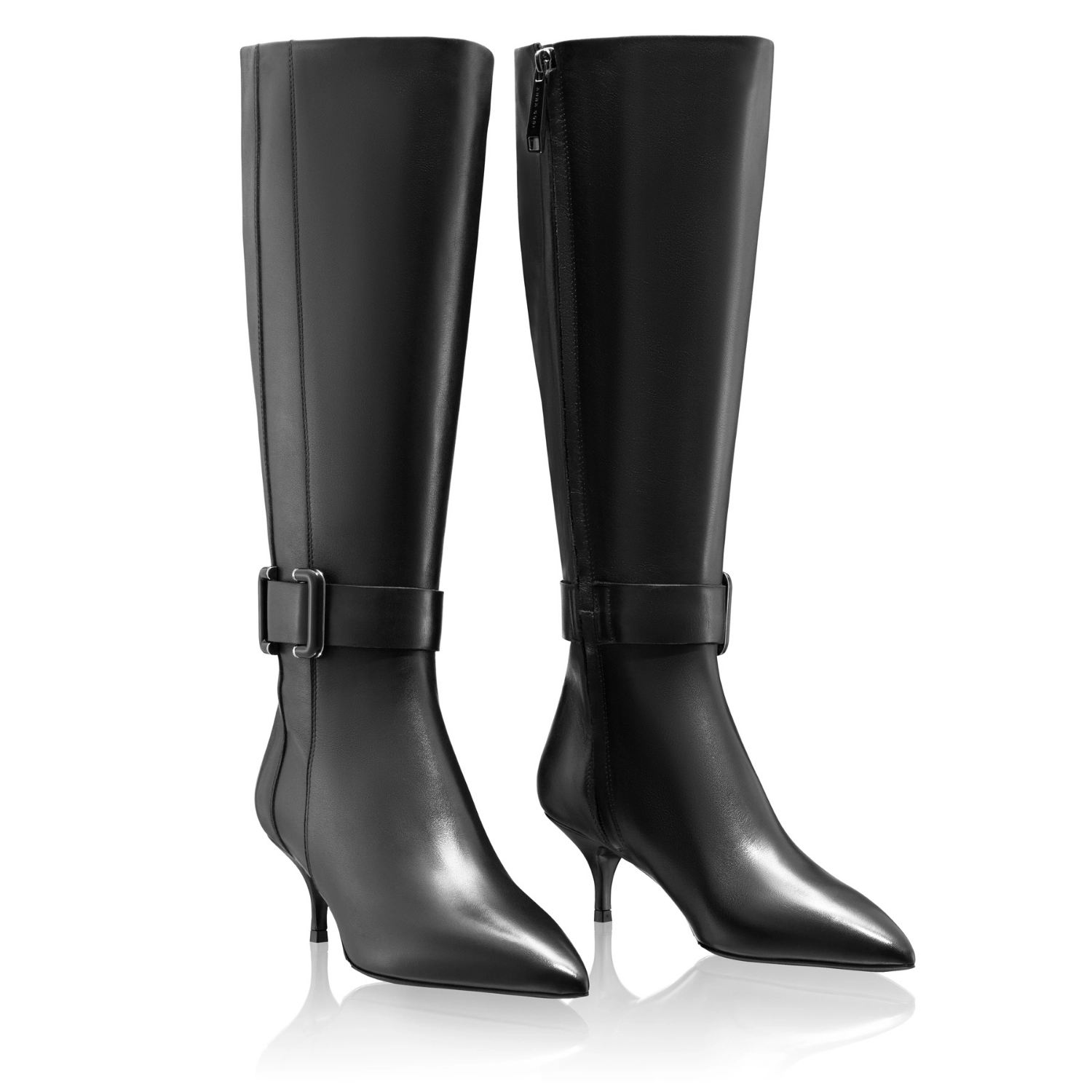 Picture of Women Leather Boots 8187 Vitello Black