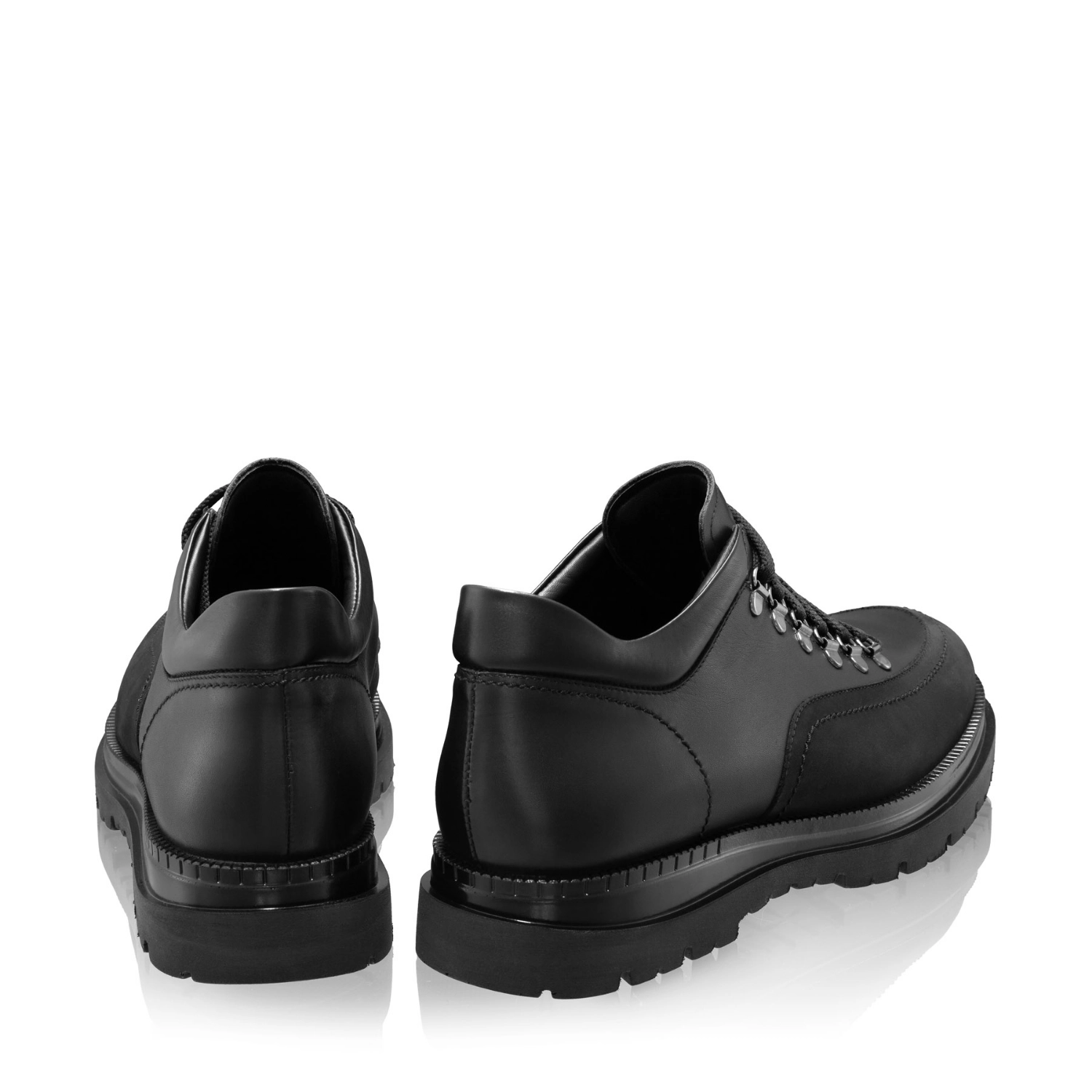 Снимка на Pantofi Casual Barbati 7757 Vitello+Nabuck Negru