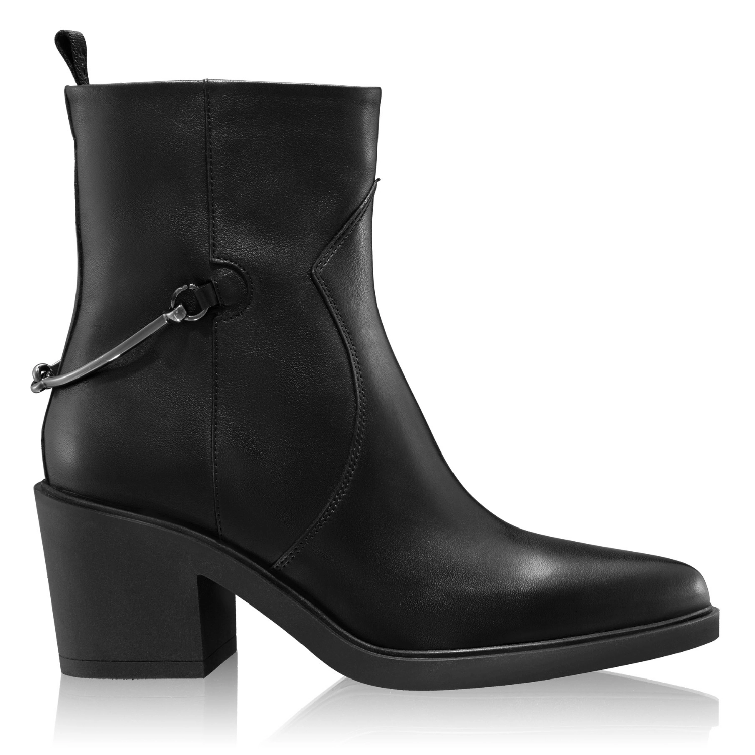 Picture of Women Leather Boots 8216 Vitello Black