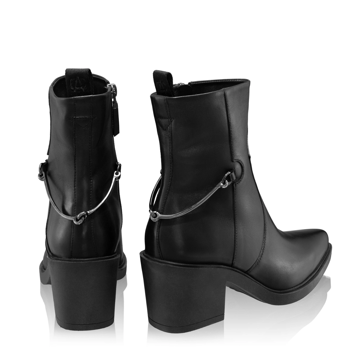 Picture of Women Leather Boots 8216 Vitello Black