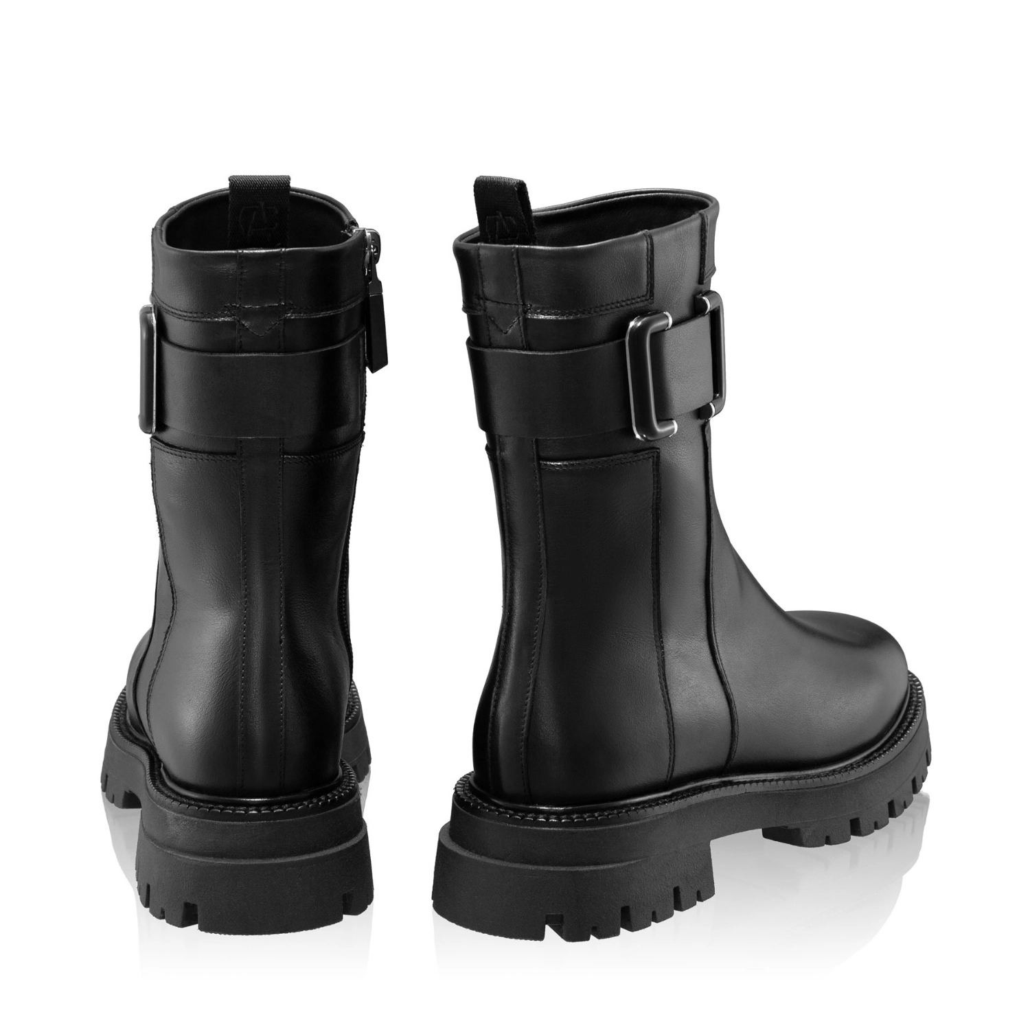 Picture of Women's Genuine Leather Ankle-Boots 8163 Vitello Black