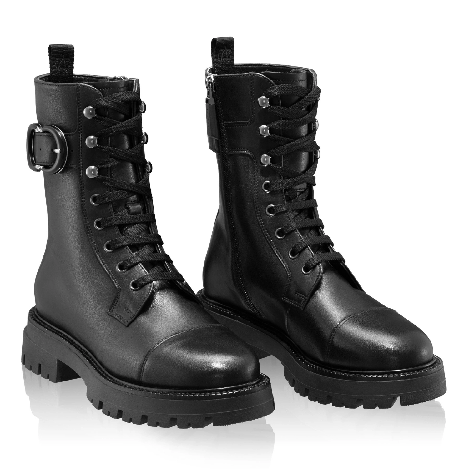 Picture of Women Leather Ankle-Boots 8219 Vitello Black