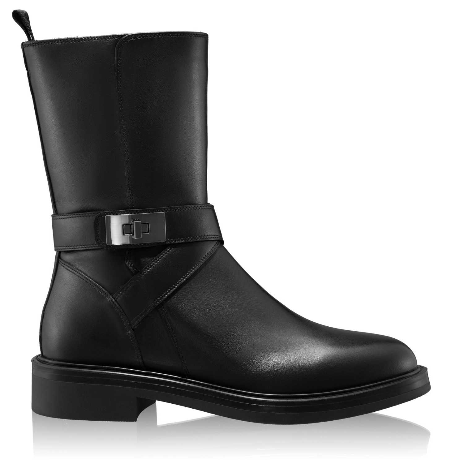 Picture of Suede Leather Ankle-Boots 8191 Vitello Black