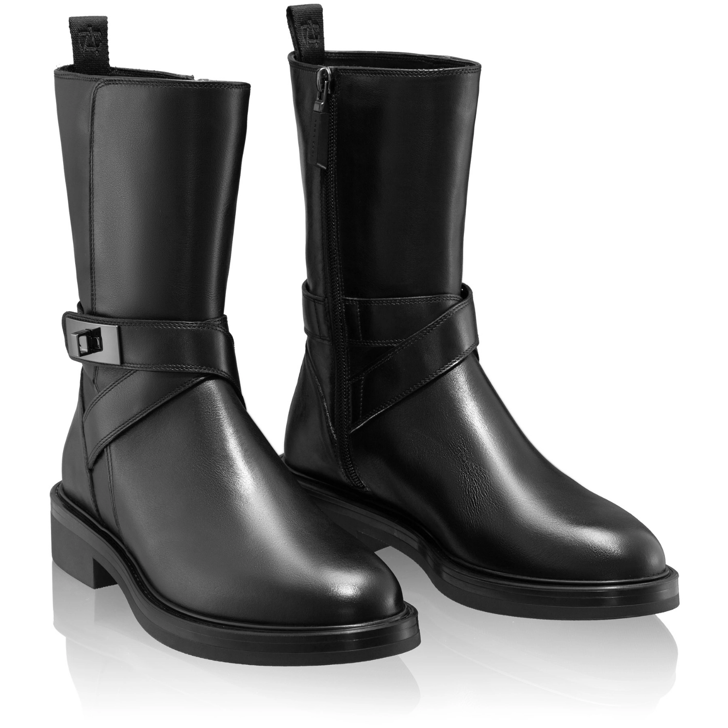 Picture of Suede Leather Ankle-Boots 8191 Vitello Black