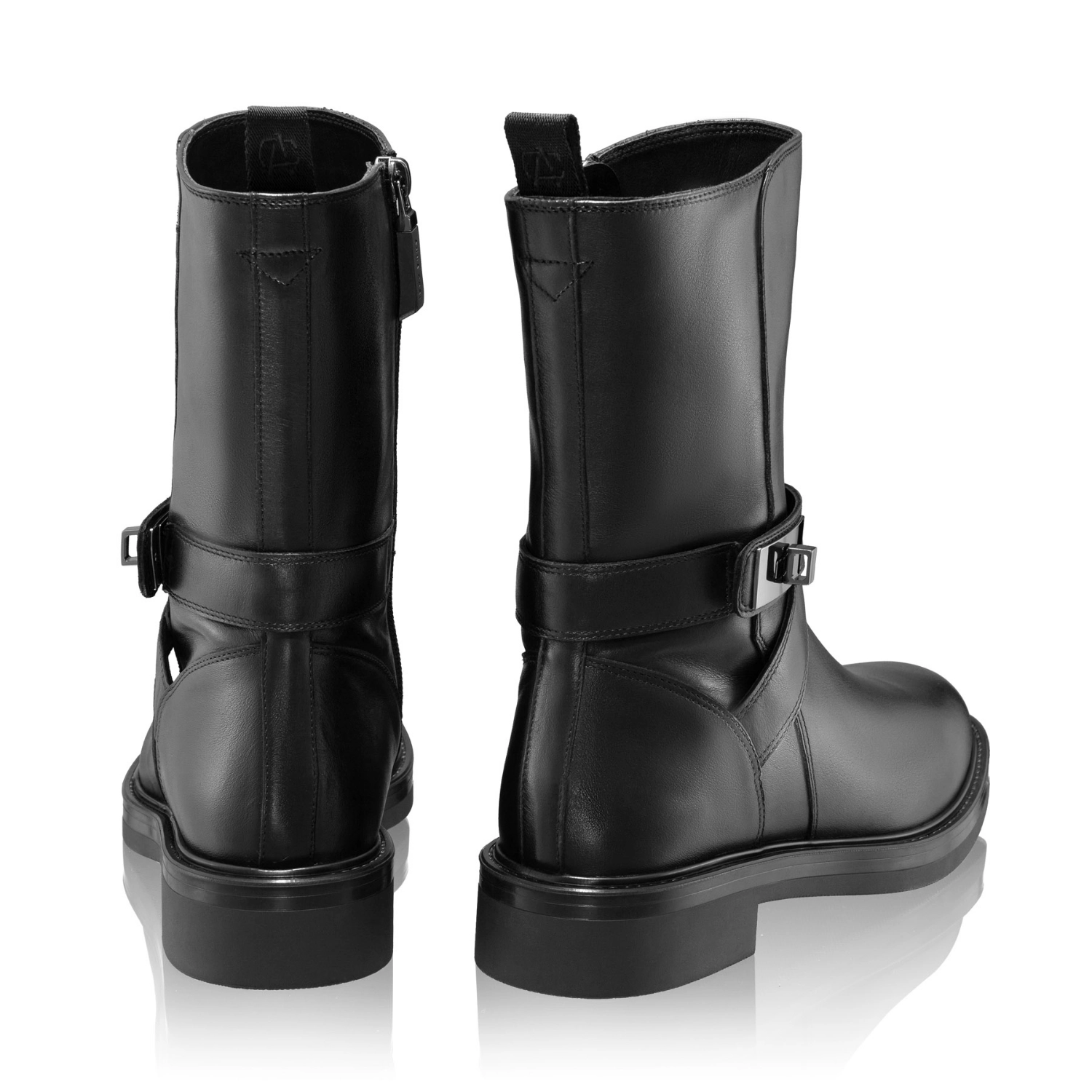 Picture of Suede Leather Ankle-Boots 8191 Vitello Black