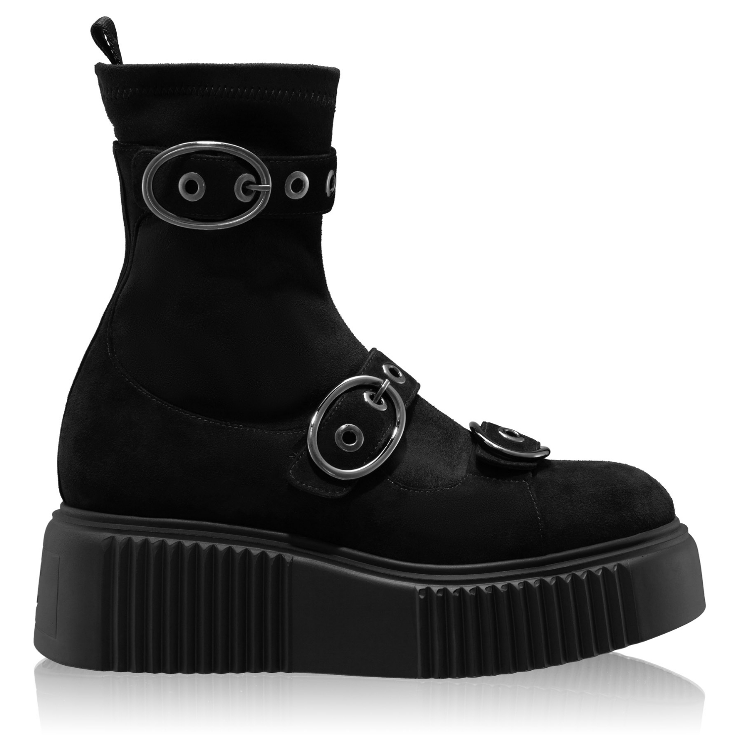 Снимка на Дамски ботуши 8168 Camoscio+Stretch Negru