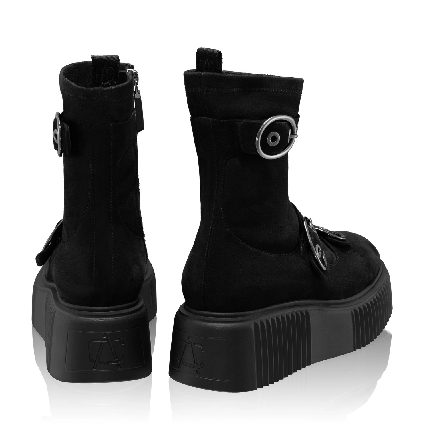 Снимка на Дамски ботуши 8168 Camoscio+Stretch Negru