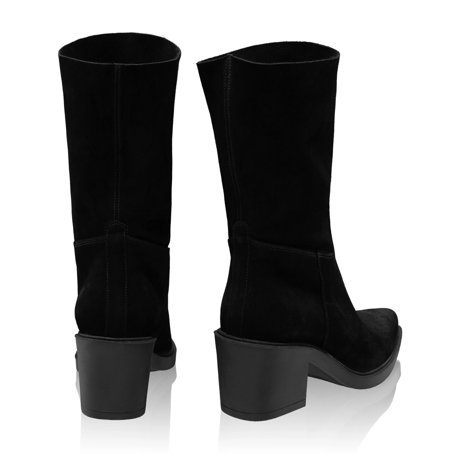 Picture of Women Suede Leather Boots 7950 Crosta Black
