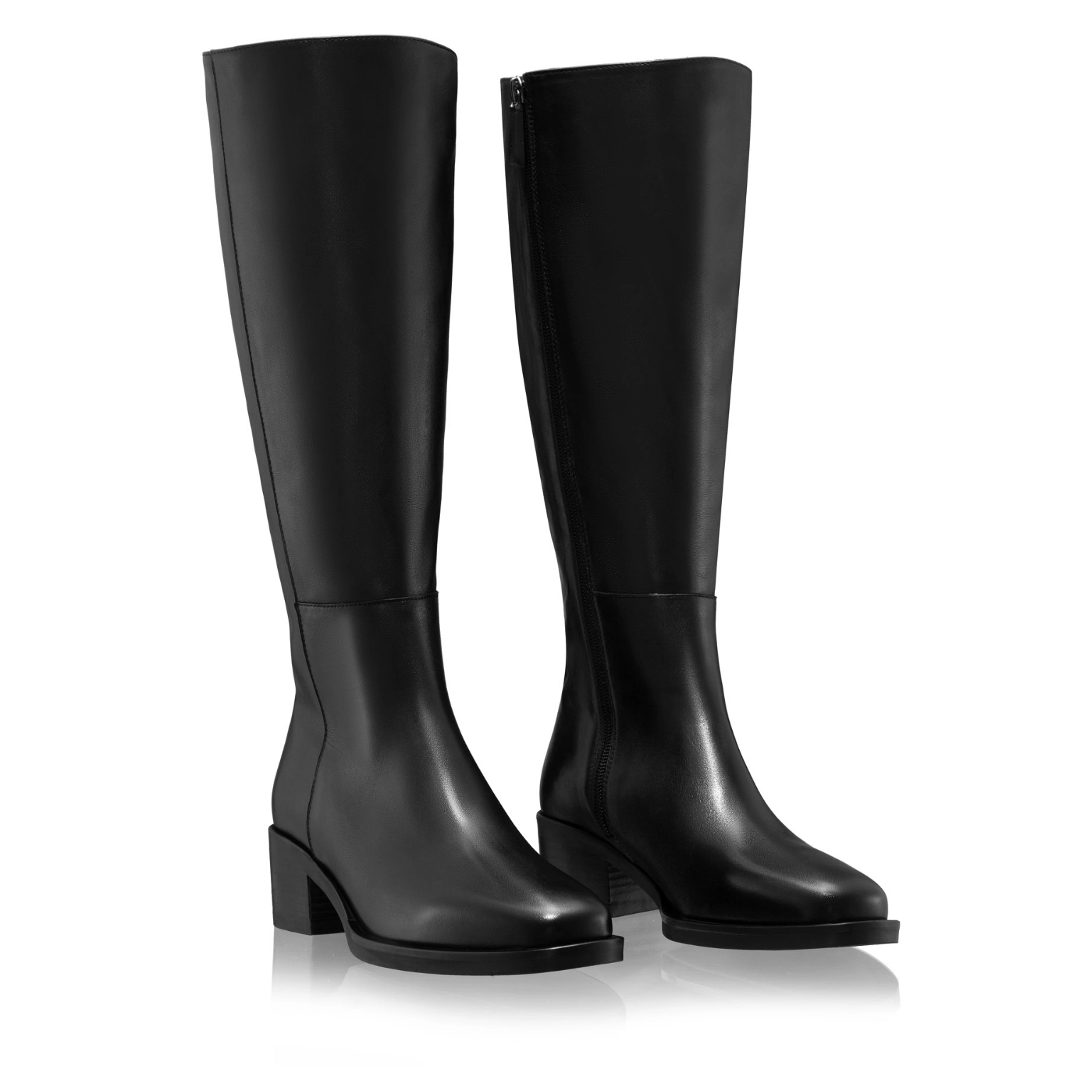 Picture of Women Leather Boots 8160 Vitello Black