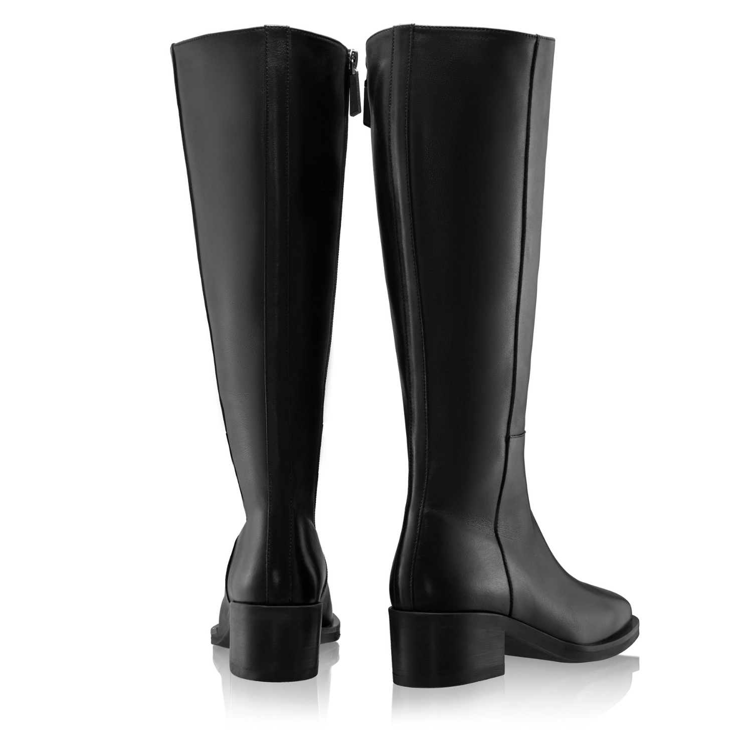 Picture of Women Leather Boots 8160 Vitello Black