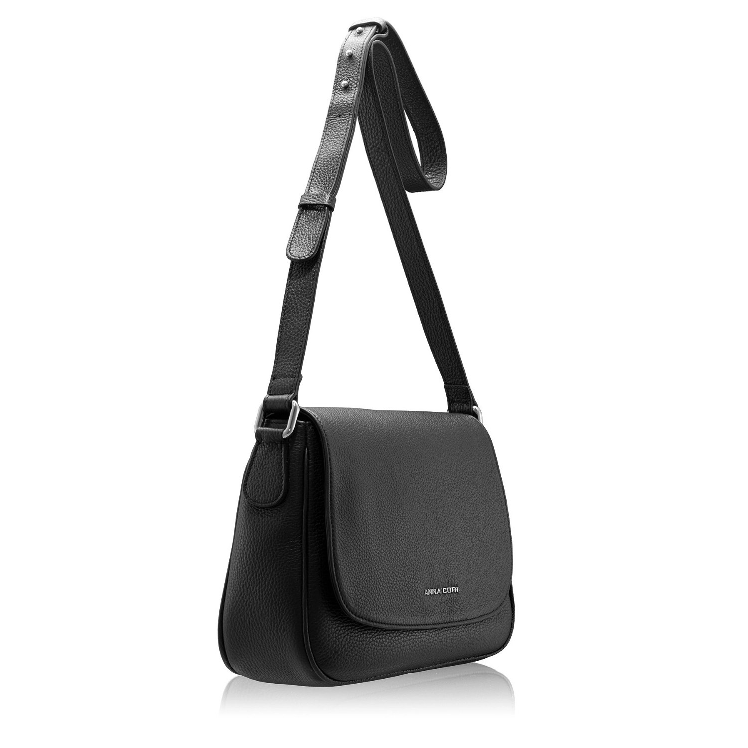 Picture of Women Leather Shoulder Bag DELICE BOTT BLACK