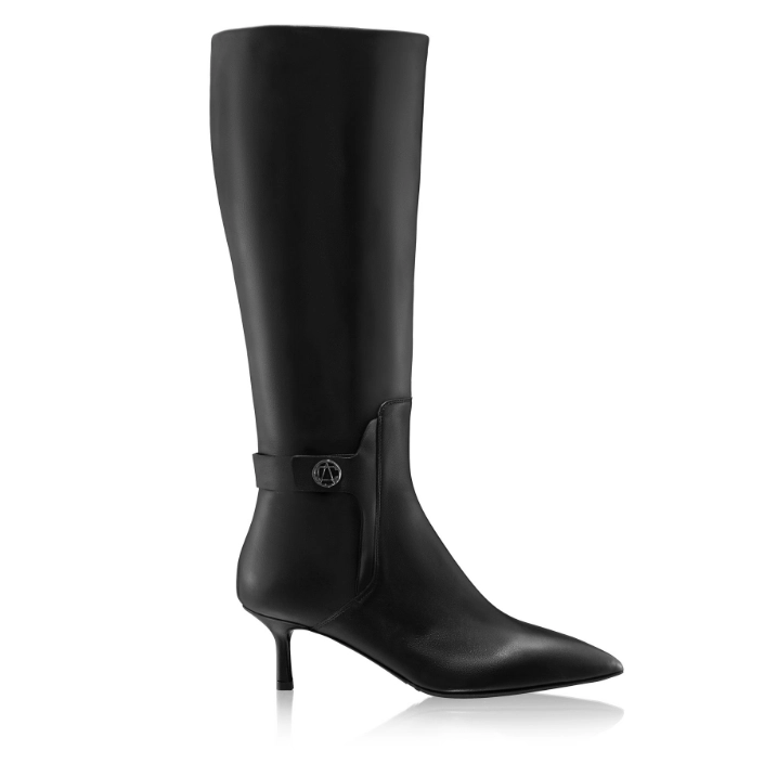 Picture of Women Leather Boots 8195 Vitello Black