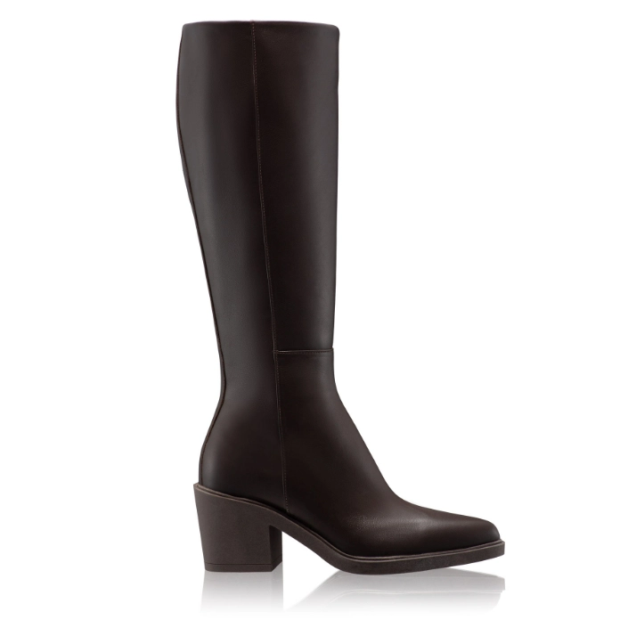 Picture of Women Leather Boots 7908 Vitello Brown