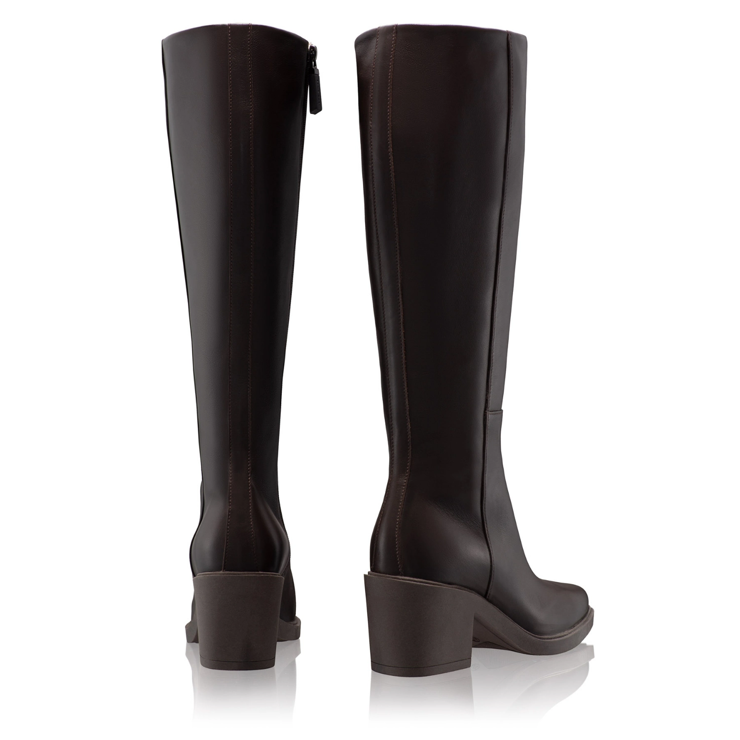 Picture of Women Leather Boots 7908 Vitello Brown