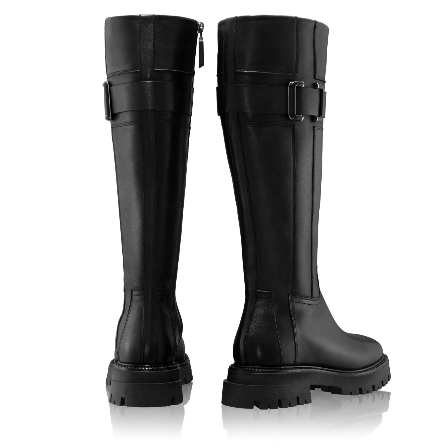 Picture of Women Leather Boots 8164 Vitello Black