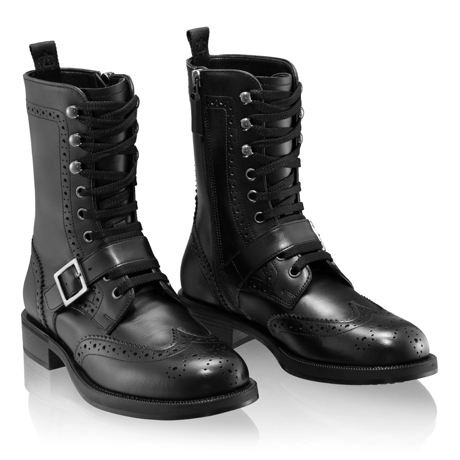 Picture of Women Leather Boots 8248 Vitello Black