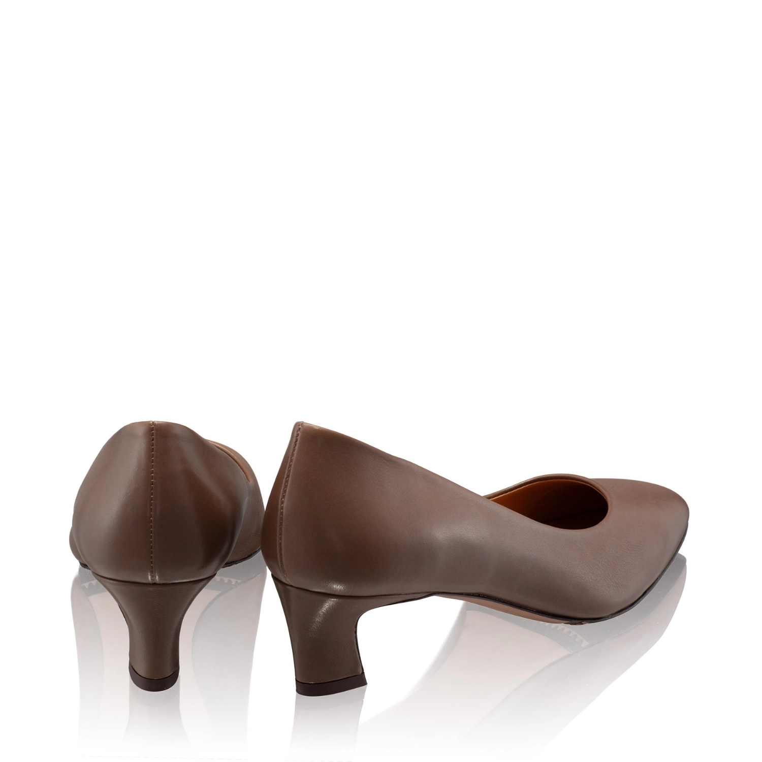 Picture of Mid-heel Pointed Toe Pumps 8218 Vitello Palude