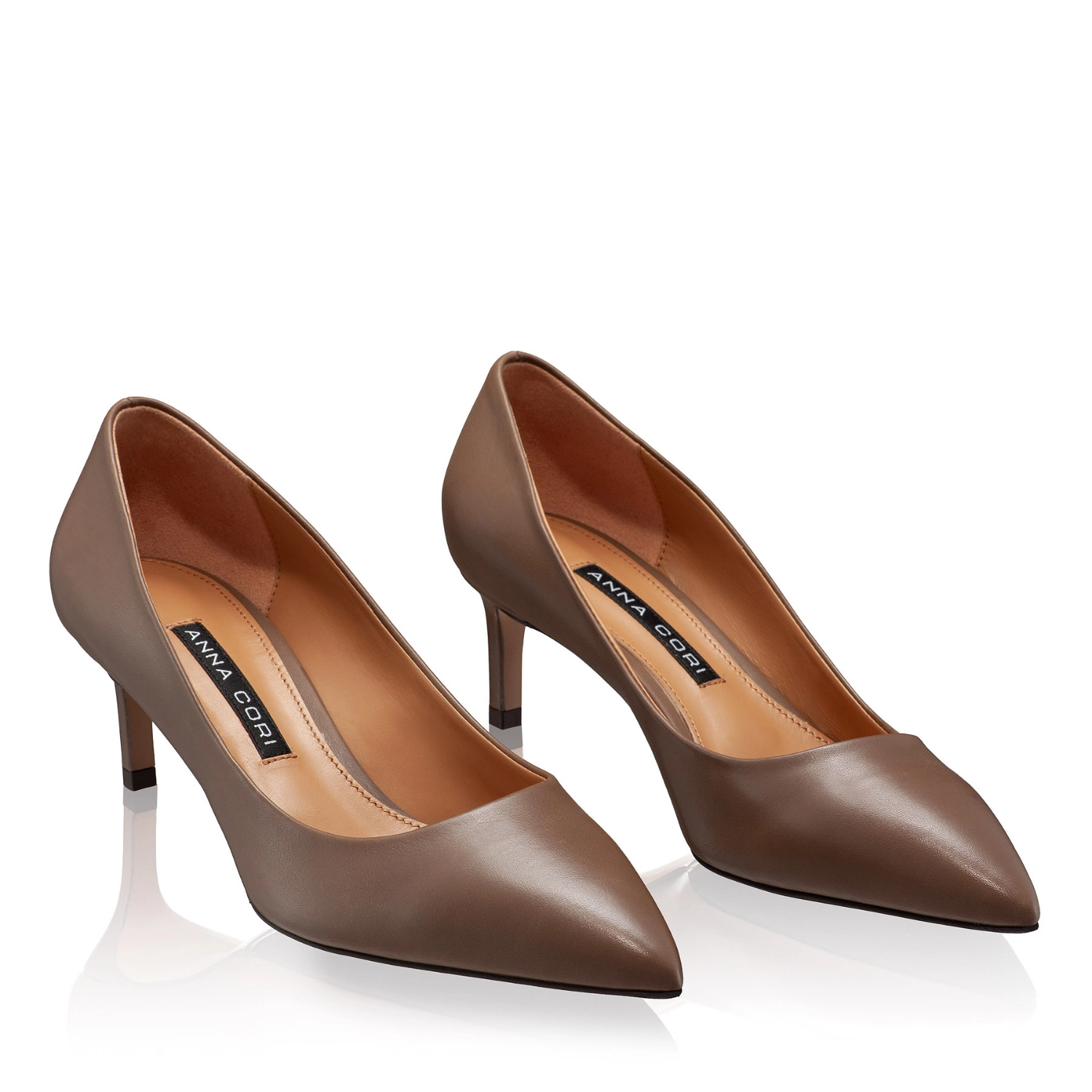 Picture of Mid-heel Pointed Toe Pumps 8220 8220 Vitello Palude