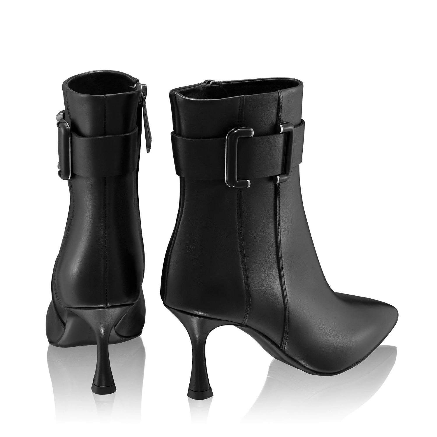 Picture of Leather Ankle Boots 8186 Vitello Black