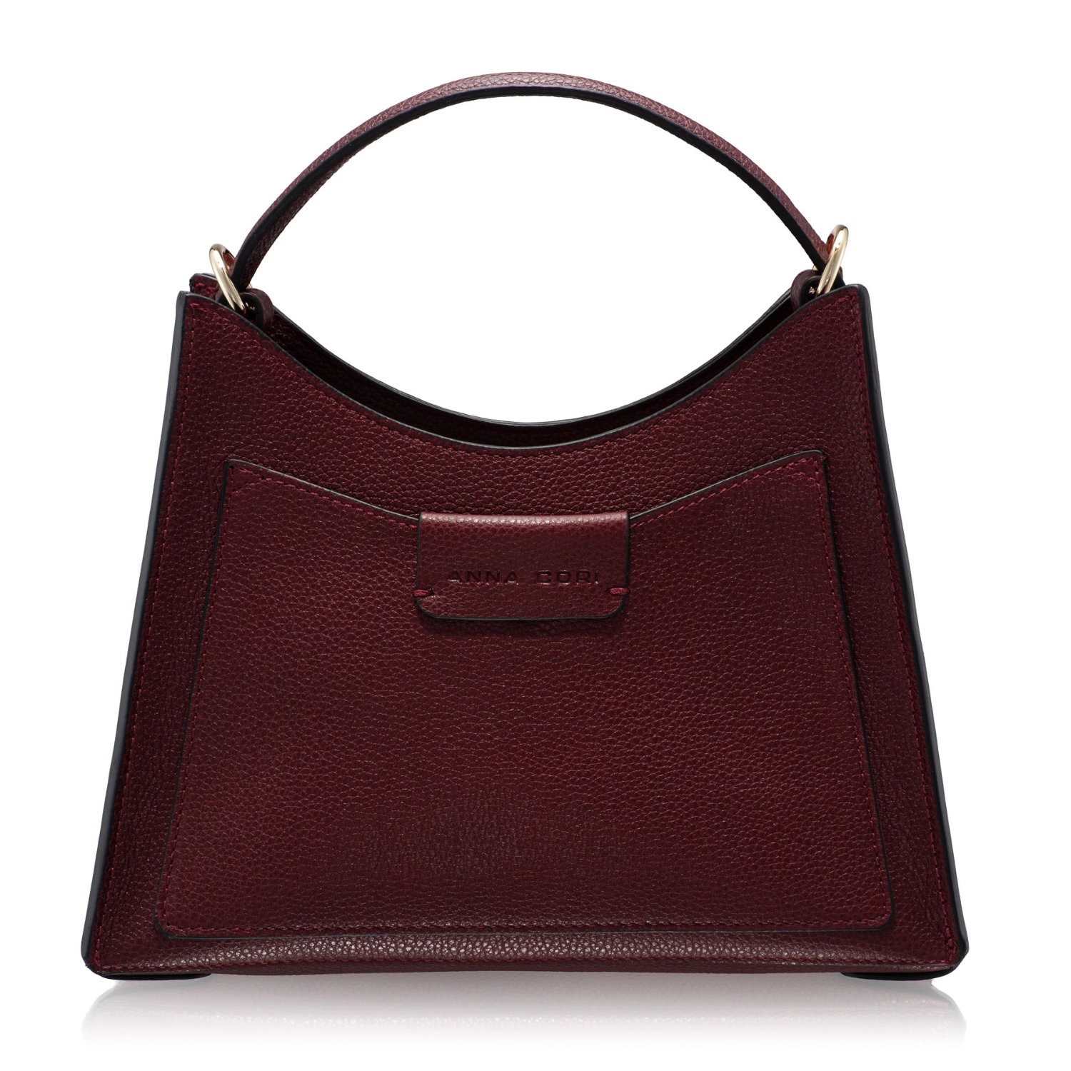 Picture of Women Leather Hand Bag HELEN 02 BOTTALATO BORDO