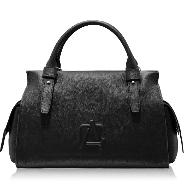 Show details for Women Leather Handbag BECA 02 BOTTALATO BLACK Picture of Women Leather Handbag BECA 02 BOTTALATO BLACK