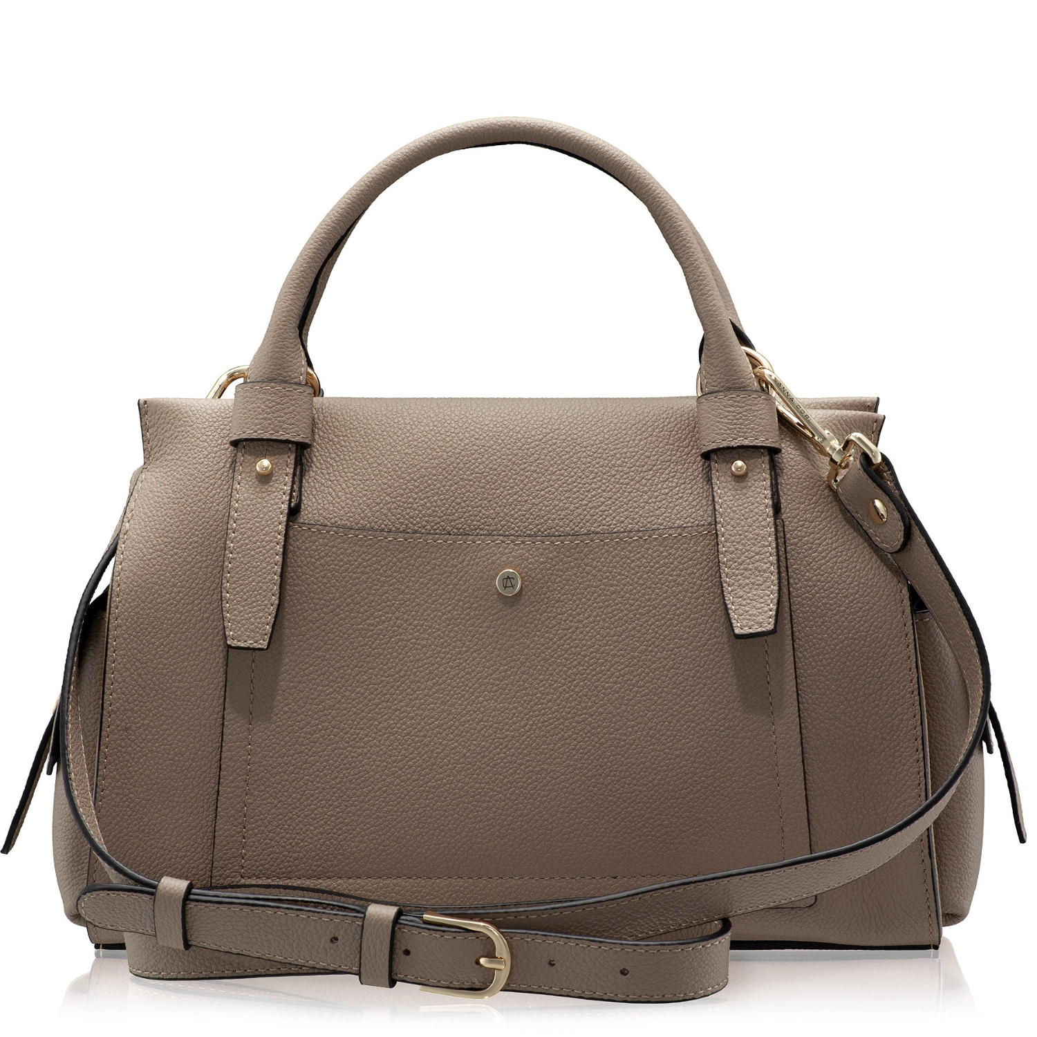 Picture of Women Leather Handbag BECA 02 BOTTALATO TAUPE