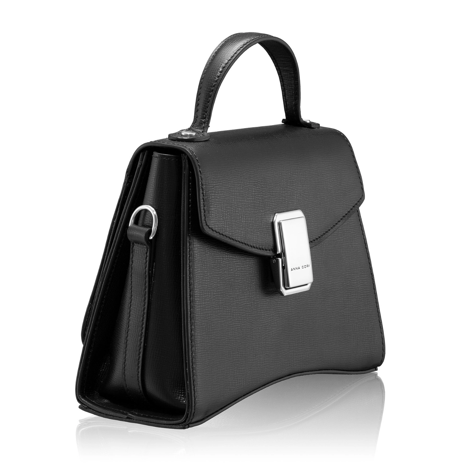 Imagine Geanta dama de Mana CERISE 01 VIT STAMP NEGRU