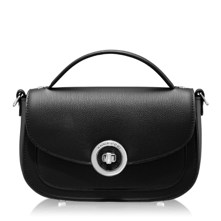 Show details for Women Leather Handbag ENA 04 BOTTALATO BLACK Picture of Women Leather Handbag ENA 04 BOTTALATO BLACK