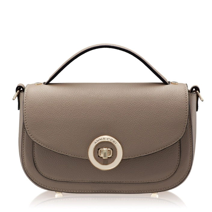 Show details for Women Leather Handbag ENA 04 BOTTALATO TAUPE Picture of Women Leather Handbag ENA 04 BOTTALATO TAUPE