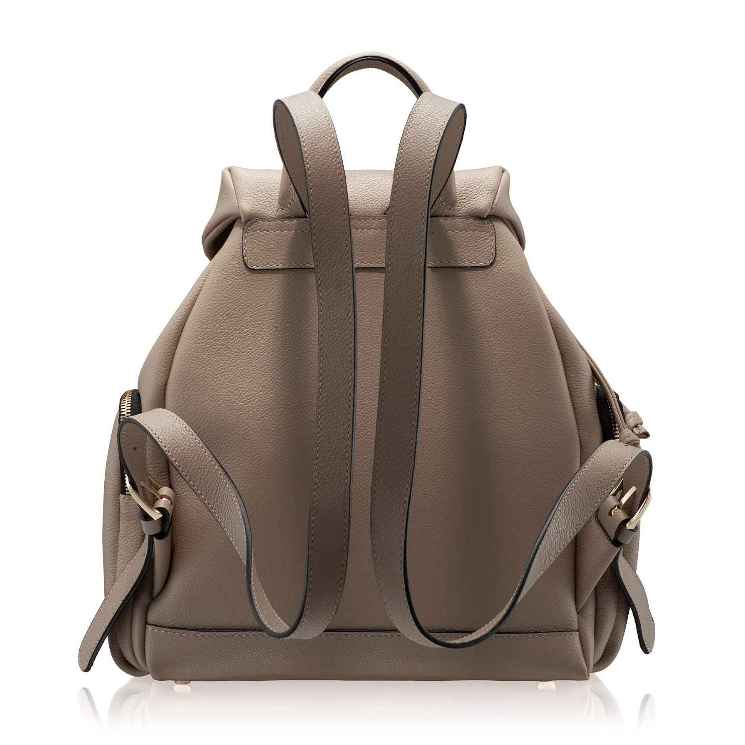 Picture of Women Leather Backpack JUDY 01 BOTTALATO TAUPE