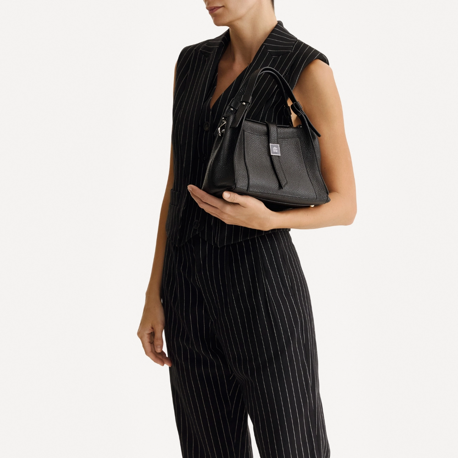 Imagine Geanta dama de Mana BLUMA 01 BOTTALATO NEGRU