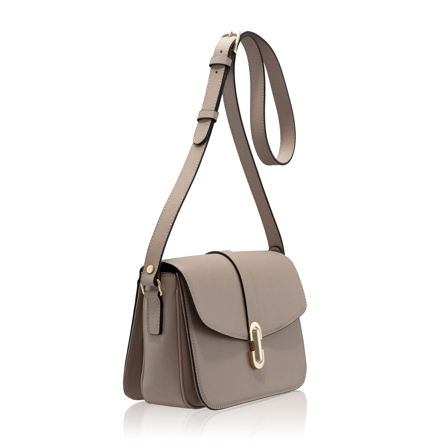 Picture of Women Leather Hand Bag ANERA 01 VIT STAMP TAUPE