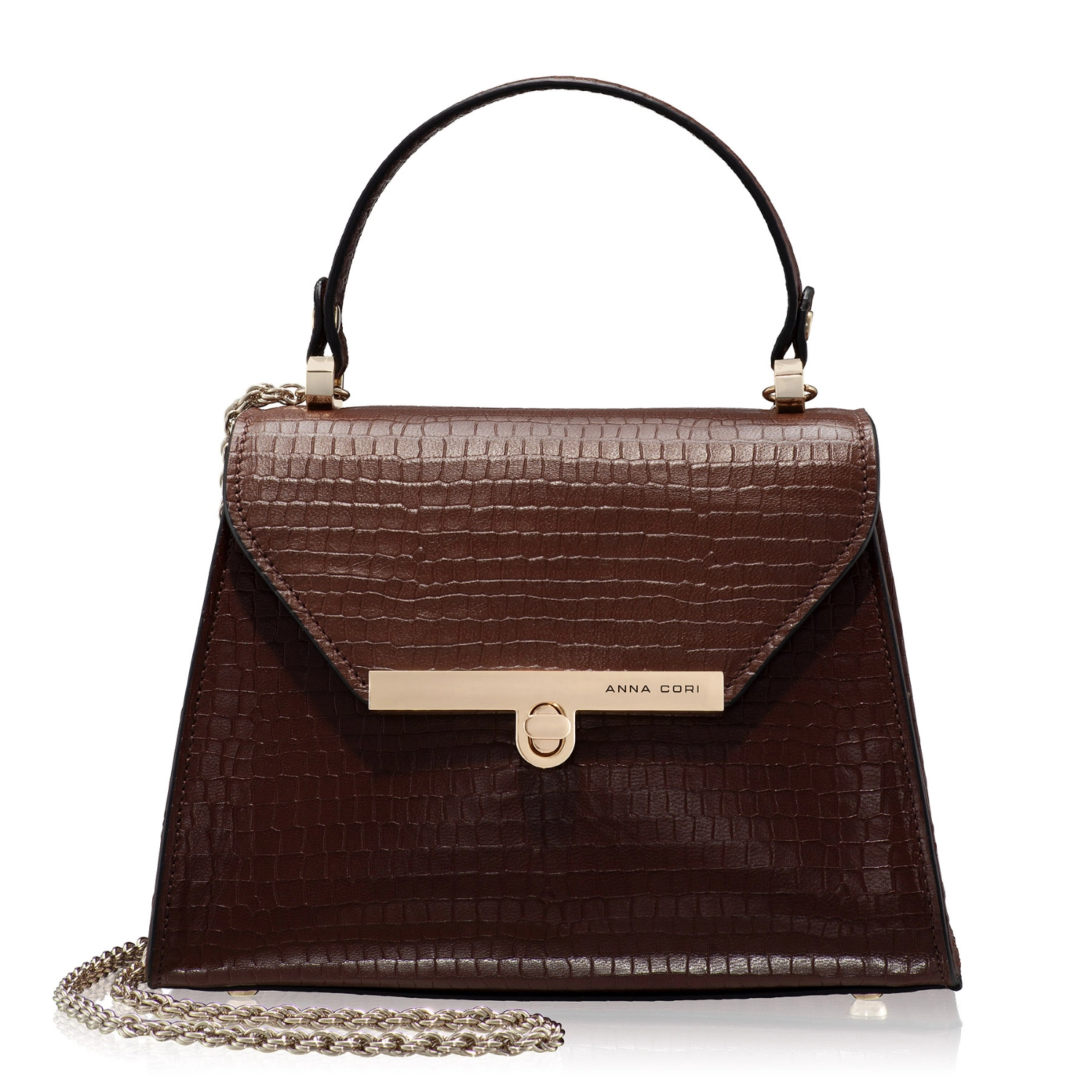 Imagine Geanta Dama de Mana MARY 01 CROCO MARO