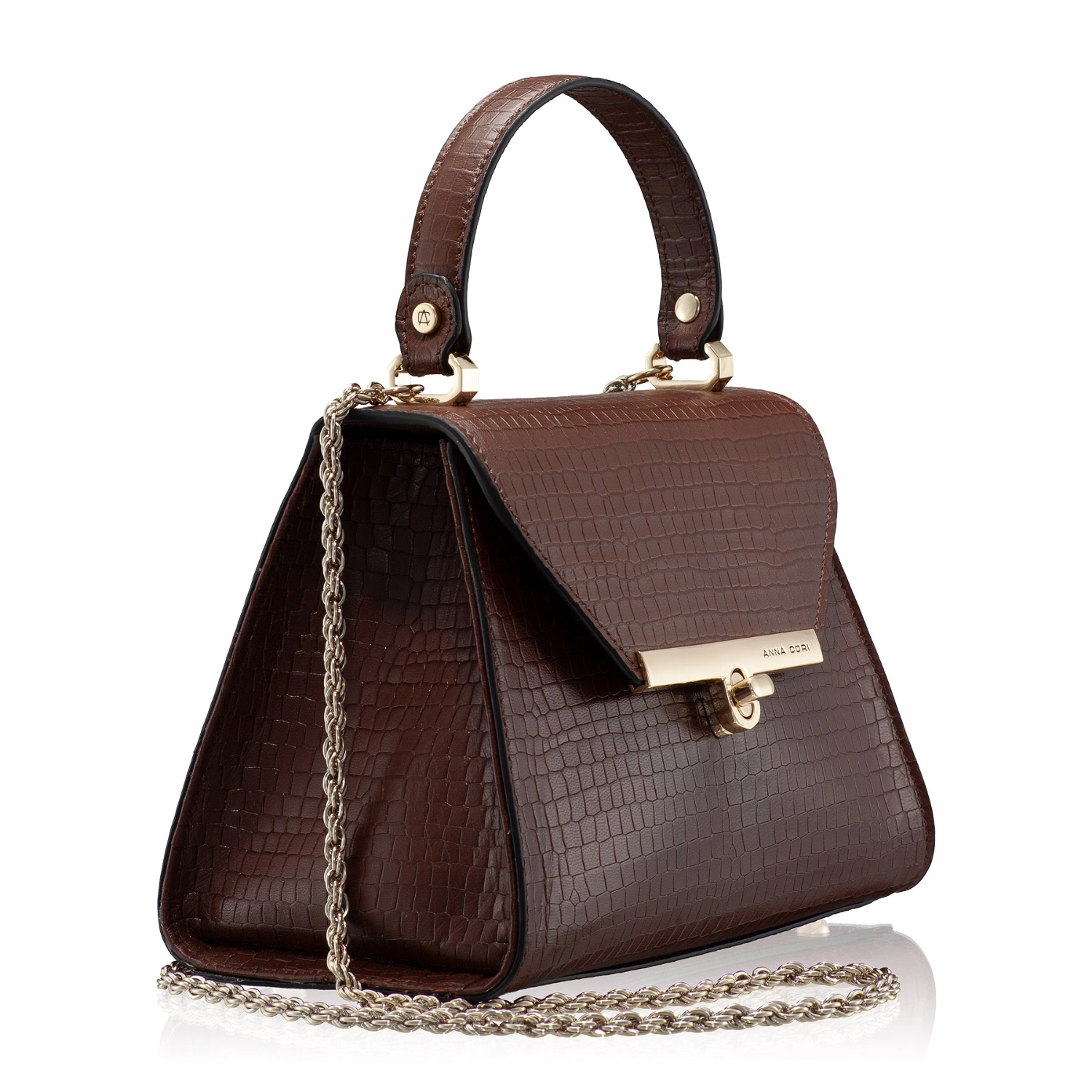 Imagine Geanta Dama de Mana MARY 01 CROCO MARO