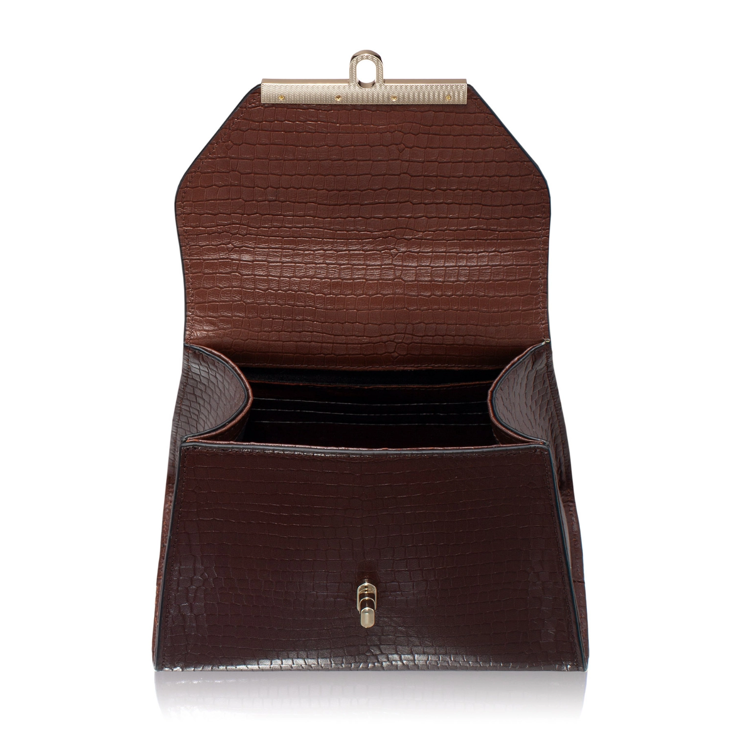 Imagine Geanta Dama de Mana MARY 01 CROCO MARO