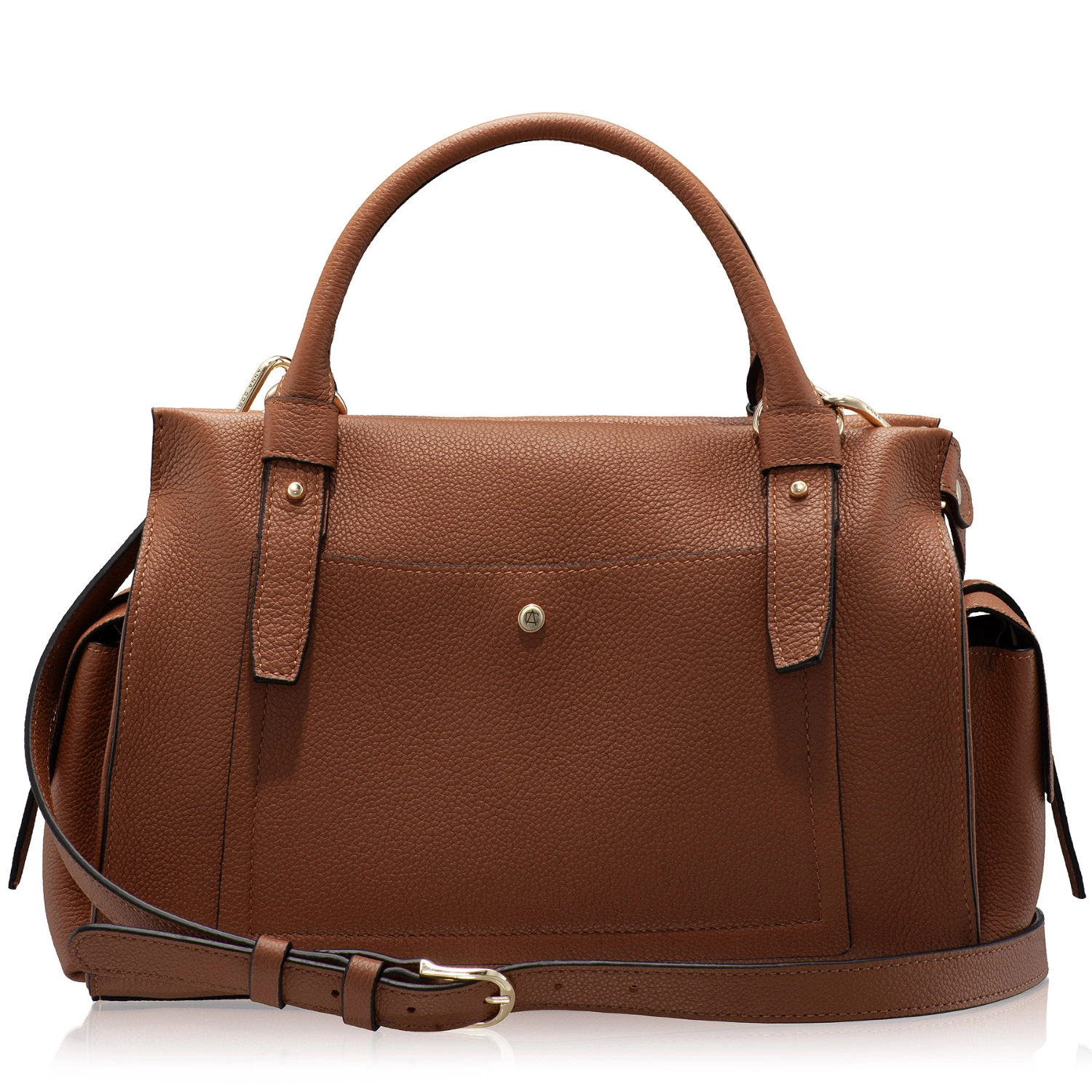 Picture of Women Leather Handbag BECA 02 BOTTALATO CUOIO