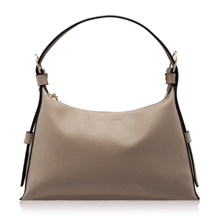 Show details for Women Leather Handbag DEYA 02 BOTTALATO TAUPE Picture of Women Leather Handbag DEYA 02 BOTTALATO TAUPE