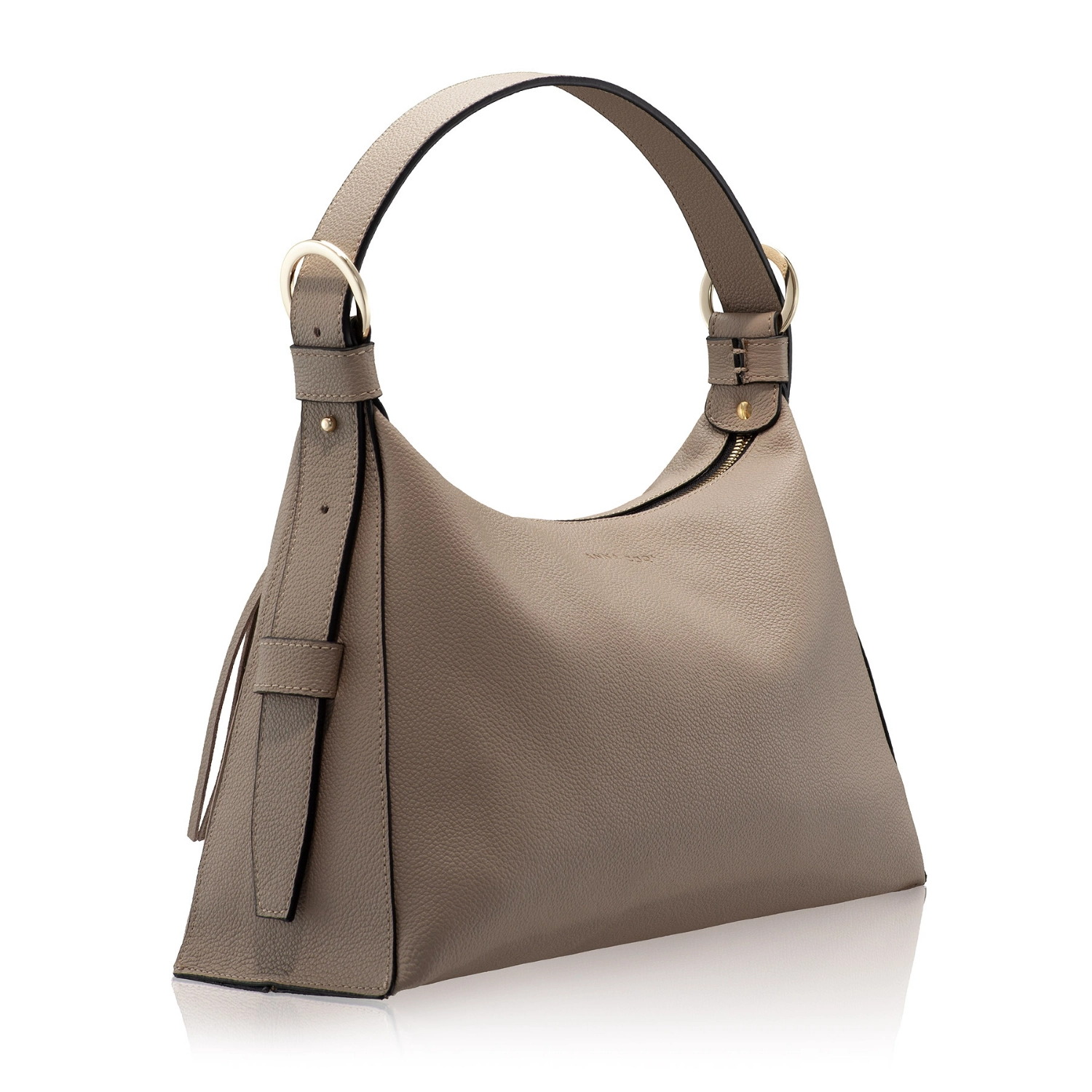Picture of Women Leather Handbag DEYA 02 BOTTALATO TAUPE
