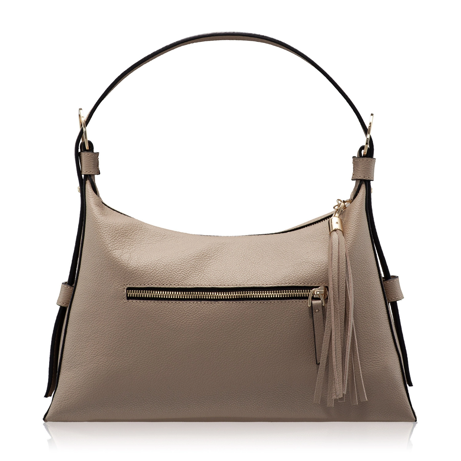 Picture of Women Leather Handbag DEYA 02 BOTTALATO TAUPE