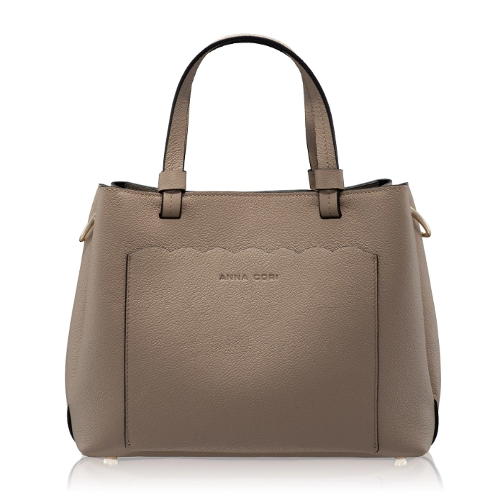 Show details for Women Leather Hand Bag CAYA 02 BOTTALATO TAUPE Picture of Women Leather Hand Bag CAYA 02 BOTTALATO TAUPE