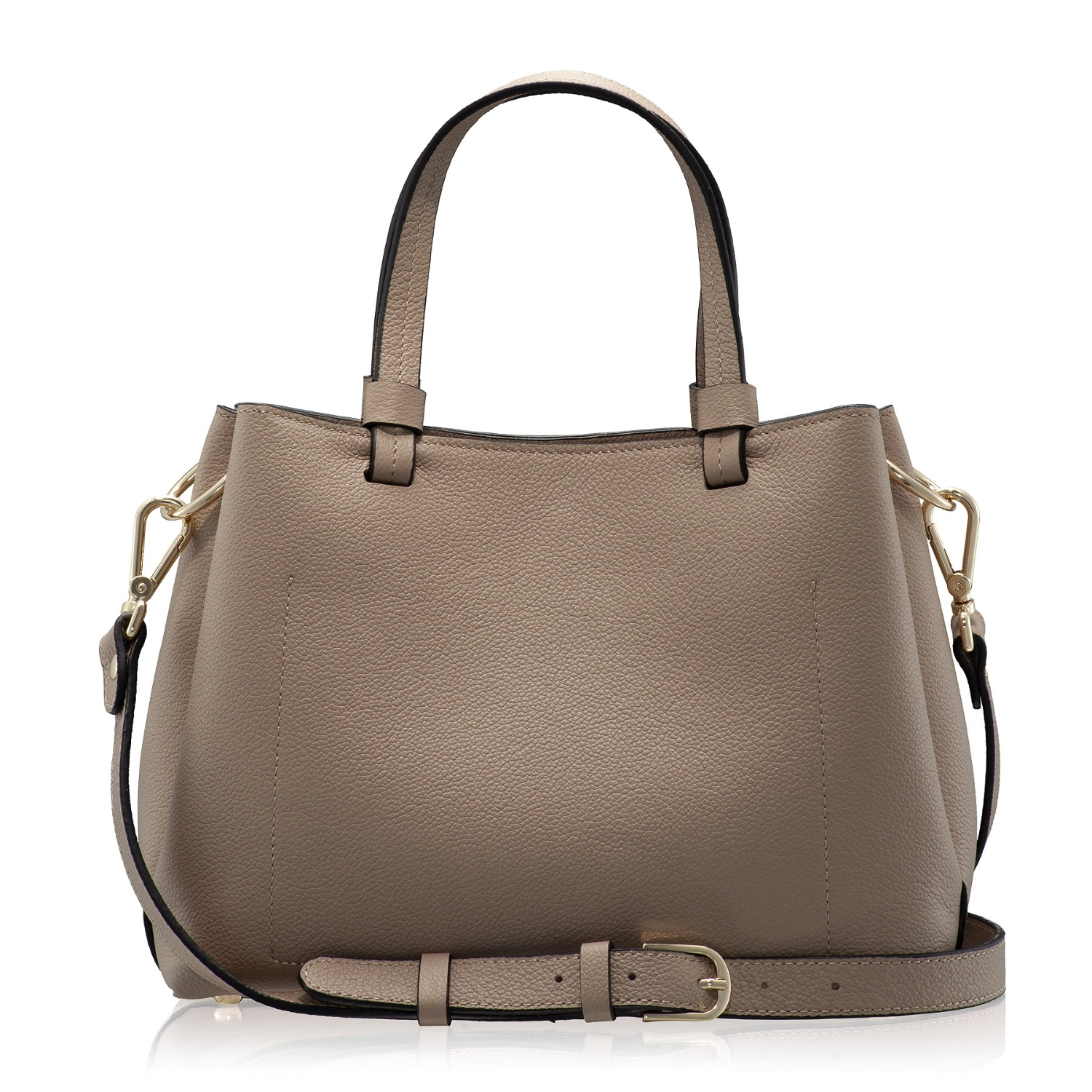 Picture of Women Leather Hand Bag CAYA 02 BOTTALATO TAUPE