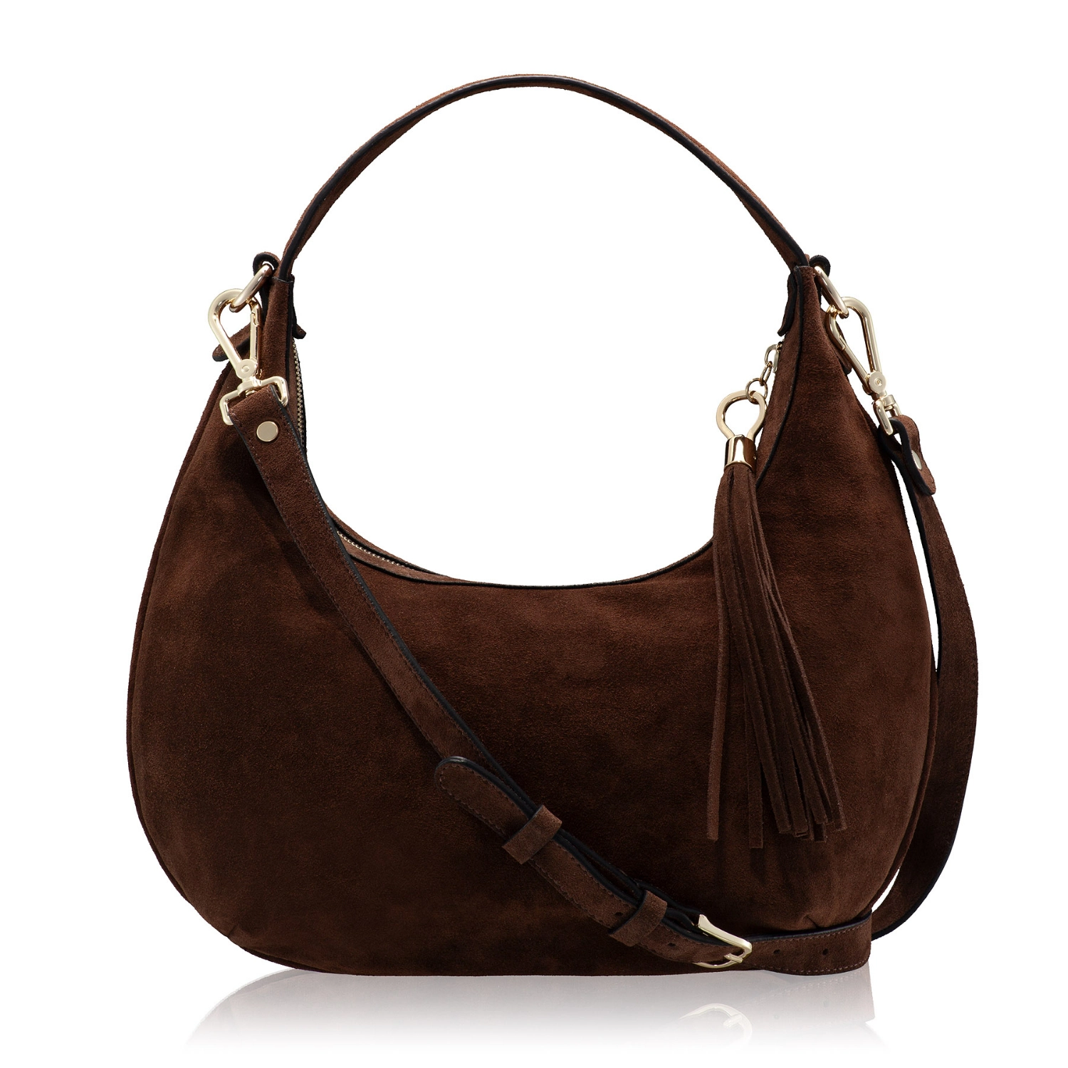 Picture of Women Leather Hand Bag NORY 01 CROSTA BROWN