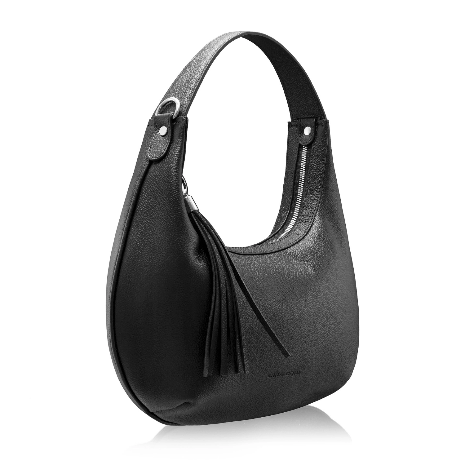 Picture of Women Leather Hand Bag NORY 01 BOTTALATO BLACK