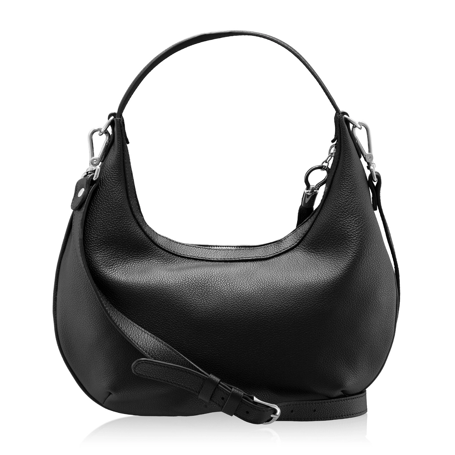 Picture of Women Leather Hand Bag NORY 01 BOTTALATO BLACK