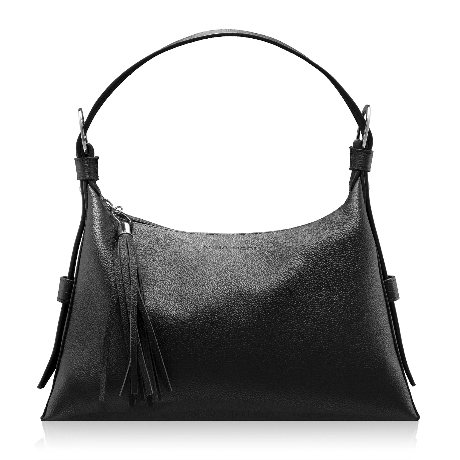 Picture of Women Leather Handbag DEYA 02 BOTTALATO BLACK