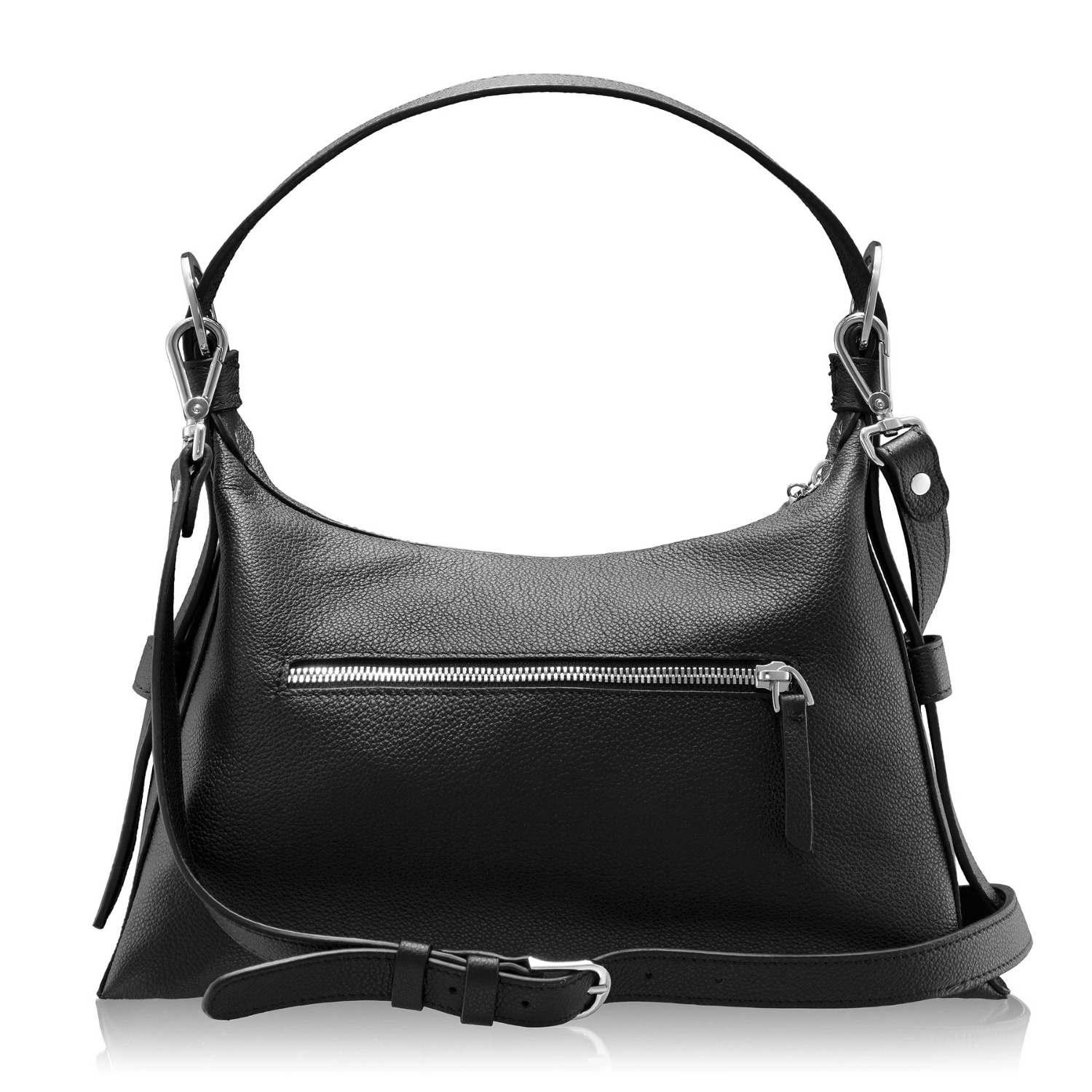 Picture of Women Leather Handbag DEYA 02 BOTTALATO BLACK