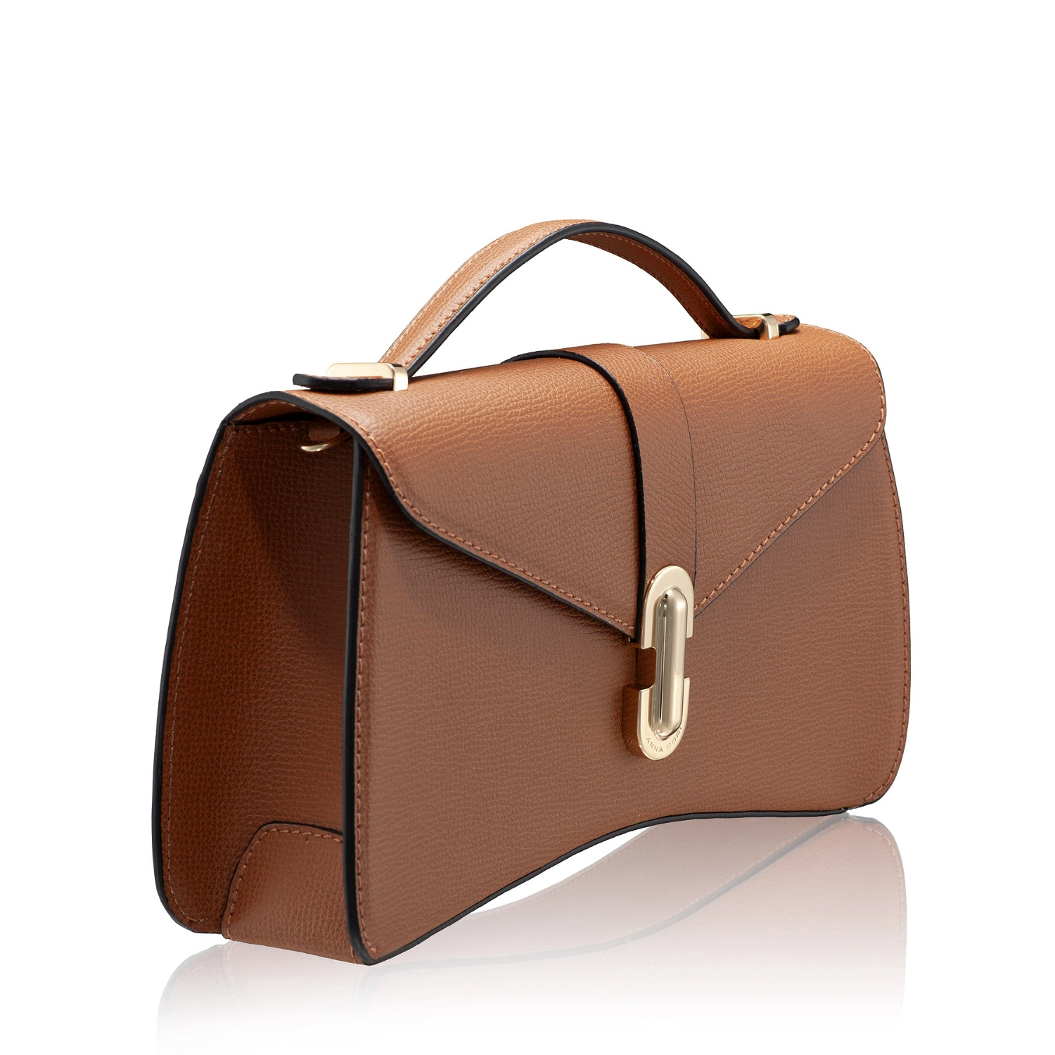 Imagine Geanta dama de umar ANERA 03 VIT STAMP CUOIO