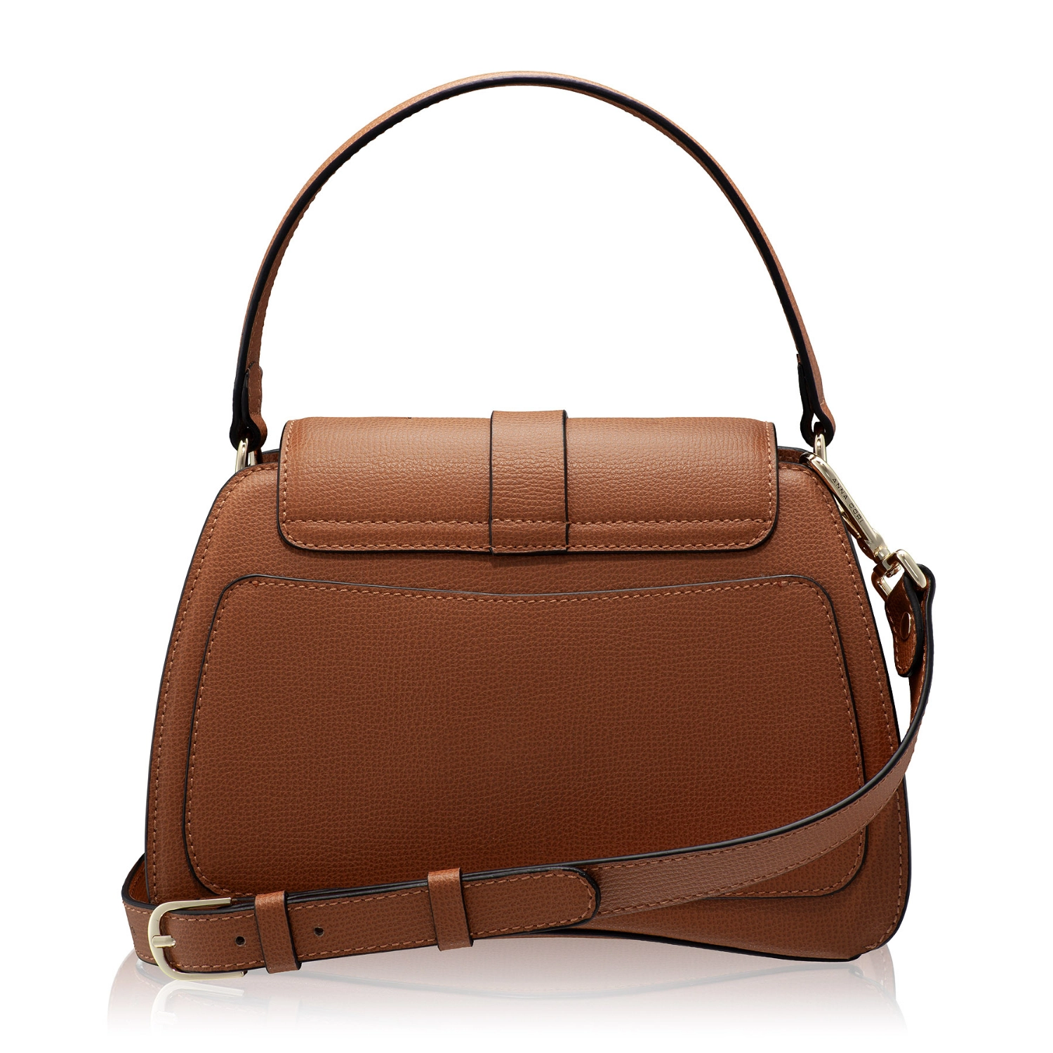 Imagine Geanta dama de Mana ANERA 02 VIT STAMP CUOIO