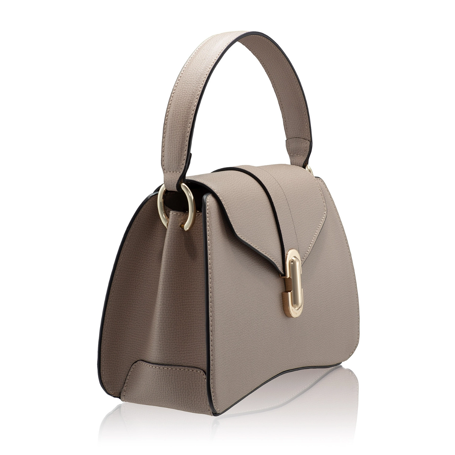 Picture of Women Leather Handbag ANERA 02 VIT STAMP TAUPE