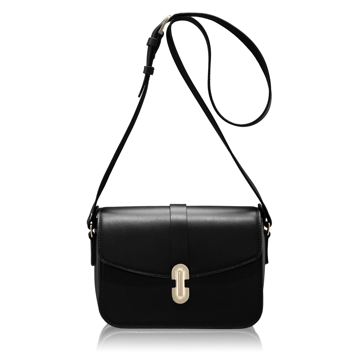 Picture of Women Leather Hand Bag ANERA 01 VITELLO BLACK